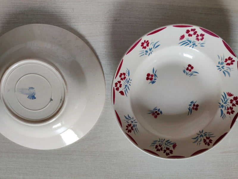 Assiettes creuses en porcelaine, vintage