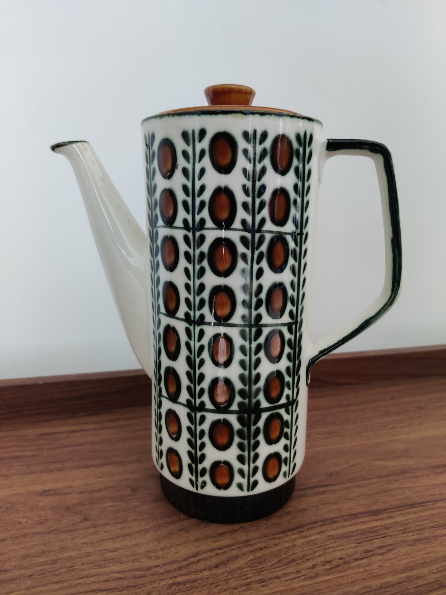 Théière, cafetière Boch La Louvière, année 60, modèle NOIX