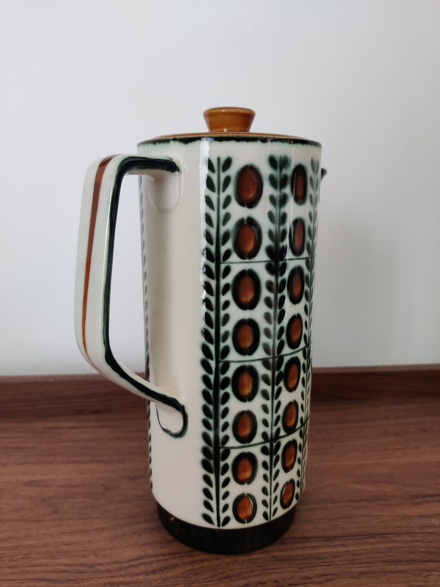 Théière, cafetière Boch La Louvière, année 60, modèle NOIX