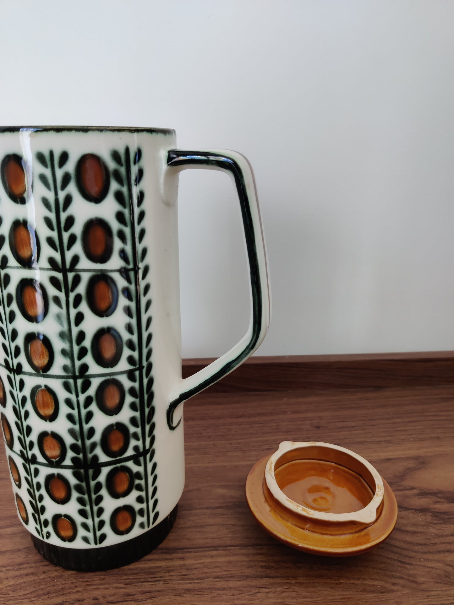 Théière, cafetière Boch La Louvière, année 60, modèle NOIX