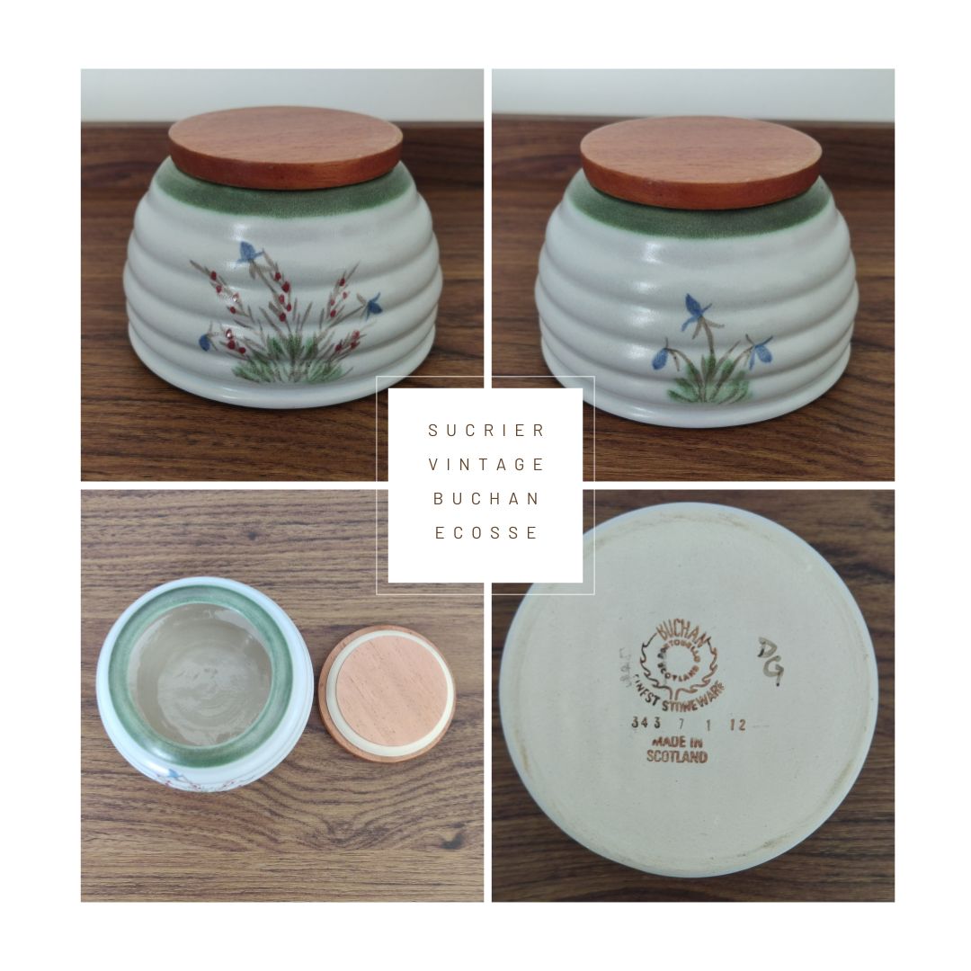 Pot à couvercle vintage Buchan Ecosse